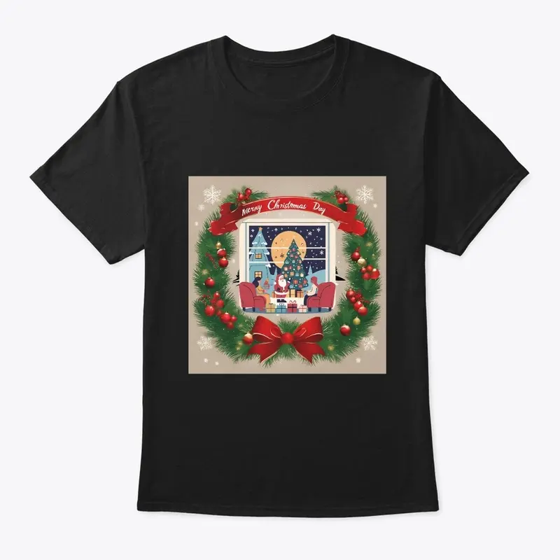 Christmas T Shirt Merry and Bright